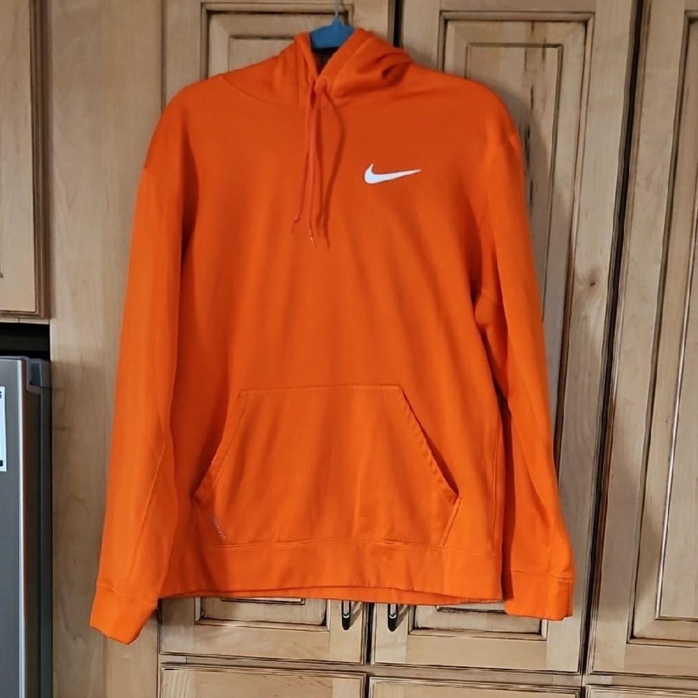 Nike Vibrant Orange Pullover with White Swoosh